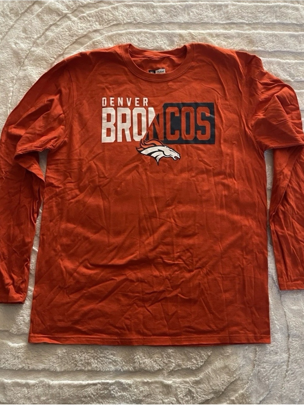 Team Apparel Denver Broncos Long Sleeve Tee - Orange